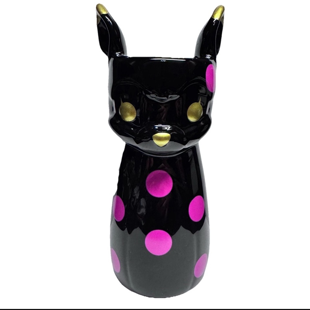 DISNEY  Japan Bambi Pen Stand Pink Black Tall Pencil Holder Office Home H9